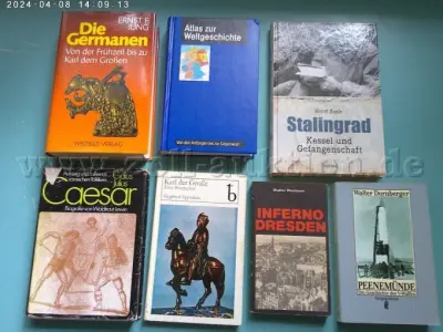 20 boeken, 3 dvd's "Geschiedenis e.a." – kavel bij Zoll-Auktion, Arnsdorf