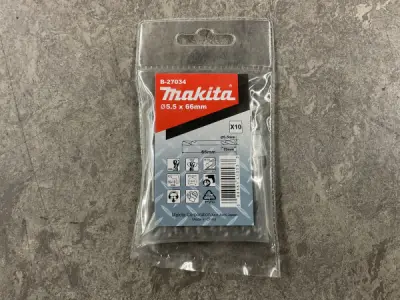 10x Makita metaalboor dubbelzijdig ø5,5x66mm HSS-G 10-pack – kavel bij XL Auctions