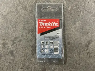10x Makita metaalboor 10-pack D-38598 ø3.5x70mm – kavel bij XL Auctions