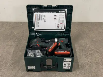 Metabo klopboor/schroefmachine + slagschroevendraaier – kavel bij XL Auctions
