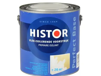 2x Voorstrijk vlek-isolerend Histor, perfect base, wit, 2,5 liter – kavel bij Onlineveilingmeester