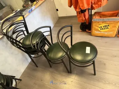 5 metalen horecastoelen – kavel bij VH Auctions, Belgium