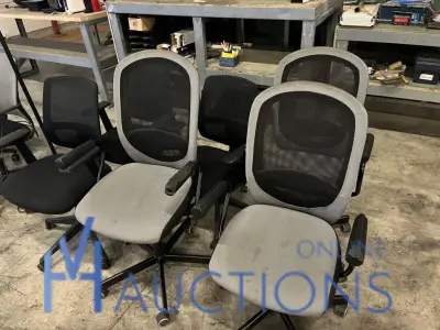 6 bureaustoelen – kavel bij VH Auctions