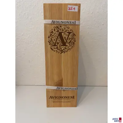 Avignonesi Desiderio Merlot – kavel bij Justiz-Auktion, Leipzig