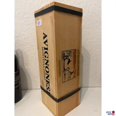Avignonesi Desiderio Merlot – kavel bij Justiz-Auktion, Leipzig