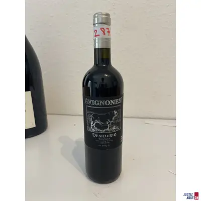Avignonesi Desiderio Merlot – kavel bij Justiz-Auktion, Leipzig