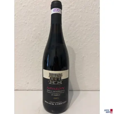 Begali Lorenzo Amarone della Valpolicella Classico – kavel bij Justiz-Auktion, Leipzig