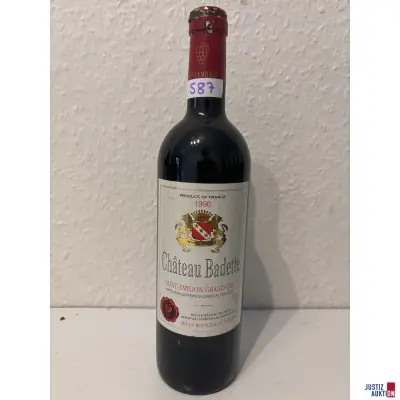 Chateau Badette Saint-Emilion Grand Cru – kavel bij Justiz-Auktion, Leipzig