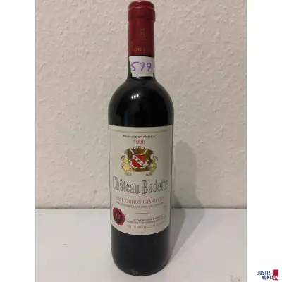 Chateau Badette Saint-Emilion Grand Cru – kavel bij Justiz-Auktion, Leipzig
