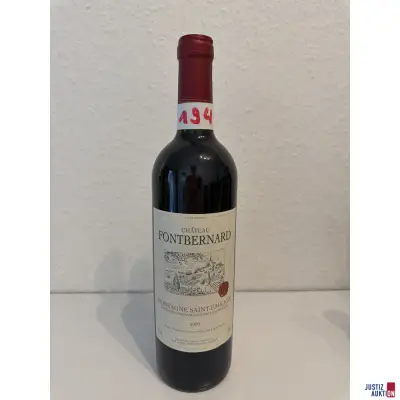 Chateau Fontbernard Montagne Saint-Emilion – kavel bij Justiz-Auktion, Leipzig