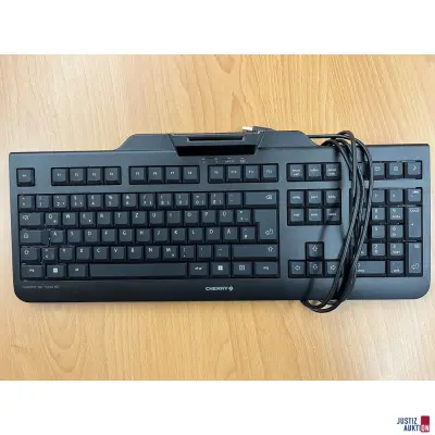 Cherry Tastatur mit integriertem Kartenleser schwarz – kavel bij Justiz-Auktion, Augsburg