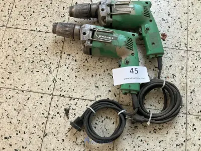 2 boormachines HITACHI – kavel bij VH Auctions