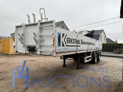 oplegger PACTON TBD.238 - 2004 met autolaadkraan KENNIS – kavel bij VH Auctions
