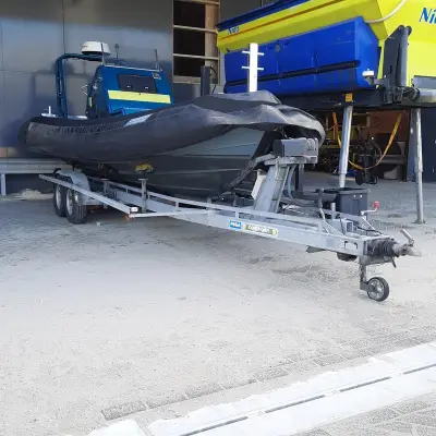 Rib rubberboot met Volvo Penta D4 260 en Pega ZB3500 trailer, Duarry, CORMORAN730FB, 2007 – kavel bij Domeinen Roerende Zaken, Harlingen