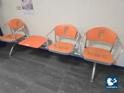 1 x Kartell Mauna Kea 3-zits wachtkamerbank – kavel bij Plaats Je Bod, Hoorn