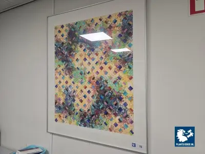 1 x Abstract kunstwerk in lijst – kavel bij Plaats Je Bod, Hoorn