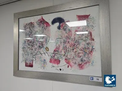 1 x Abstract kunstwerk in lijst – kavel bij Plaats Je Bod, Hoorn