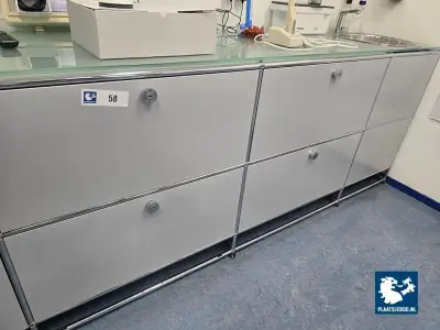 1 x Modulair USM-Haller design dressoir met spoelbak – kavel bij Plaats Je Bod, Hoorn