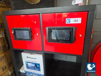 1 x Open vakkenkast met dubbel din audio units – kavel bij Plaats Je Bod, Heerhugowaard