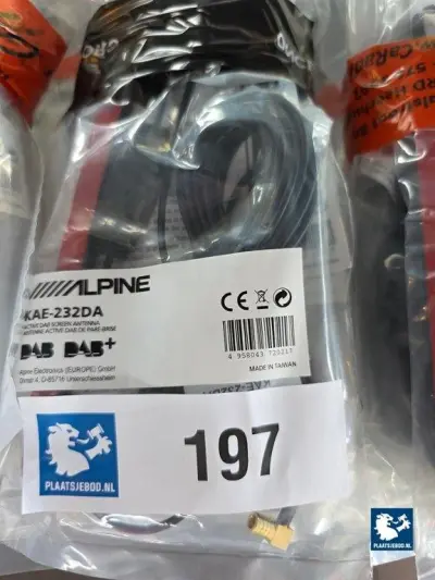 5 x Alpine actieve DAB/ DAB+ raamantenne – kavel bij Plaats Je Bod, Heerhugowaard
