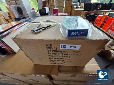 20 x SIGNAT 2 Channel Twisted signal interconnect BCA-kabel in blisterverpakking in 1 doos – kavel bij Plaats Je Bod, Heerhugowaard