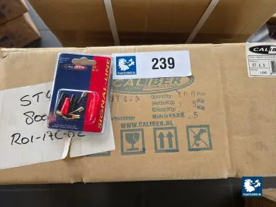 4 x Doos met ca. 400 st. Caliber Goldplated spade terminals – kavel bij Plaats Je Bod, Heerhugowaard