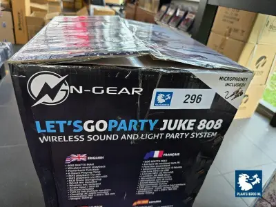 1 x Ongebruikte N-Gear karaokebox met toebehoren – kavel bij Plaats Je Bod, Heerhugowaard
