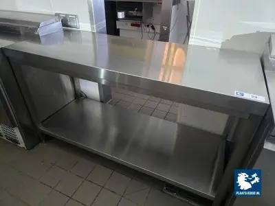 1 x RVS 2-etage werktafel – kavel bij Plaats Je Bod, Rotterdam