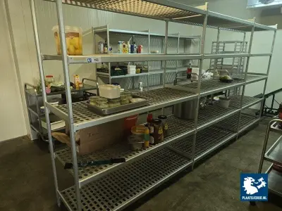 6 x Sectie diverse aluminium koel-/vriescelstelling zonder inhoud – kavel bij Plaats Je Bod, Harmelen
