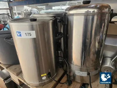 2 x Bravilor professionele koffiemachine met 6 x thermoketel, filterpannen, lekbak etc – kavel bij Plaats Je Bod, Harmelen