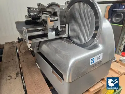 1 x Bizerba elektronische snijmachine met stapel-/ legarm – kavel bij Plaats Je Bod, Harmelen