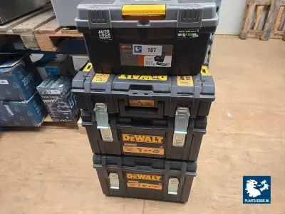 1 x Steekwagen met diverse De Walt gereedschapskisten – kavel bij Plaats Je Bod, Harmelen