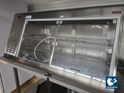 1 x UNIS RVS opzetkoelvitrine – kavel bij Plaats Je Bod, Harmelen