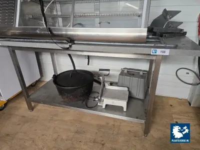 1 x Werktafel met gekoeld werkblad en RVS onderstel – kavel bij Plaats Je Bod, Harmelen