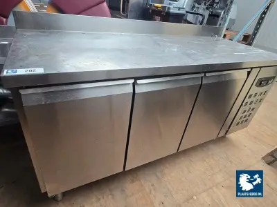1 x CombiSteel RVS 3-deurs koelwerkbank – kavel bij Plaats Je Bod, Harmelen