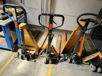 Gabelhubwagen (gelb) – kavel bij IVG, Gaimersheim