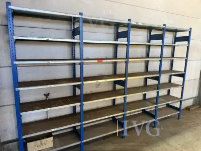 Stahl-Steckregal (blau) – kavel bij IVG, Gaimersheim