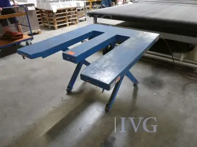 Scherenhubtisch (blau) FLEXLIFT ERGO-E 900 – kavel bij IVG, Saarbrücken