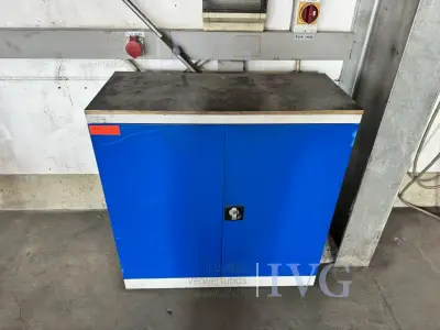 Stahl-Schrank (blau-grau) DELTA-V – kavel bij IVG, Gaimersheim