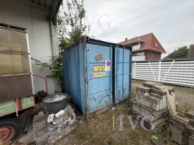 Stahl-Container (blau) – kavel bij IVG, Twistringen