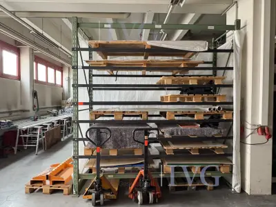 Schwerlastregal (grün) – kavel bij IVG, Freiberg
