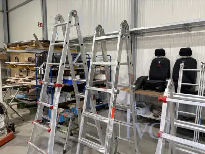 Alu-Teleskop-Stehleiter KRAUSE – kavel bij IVG, Einbeck