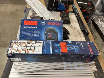 Kreuzlinienlaser BOSCH GCL 2-15 – kavel bij IVG, Einbeck