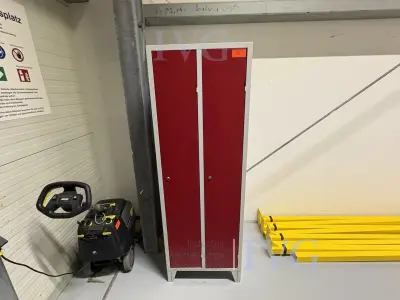 Stahl-Spind (grau/rot) – kavel bij IVG, Neuenburg