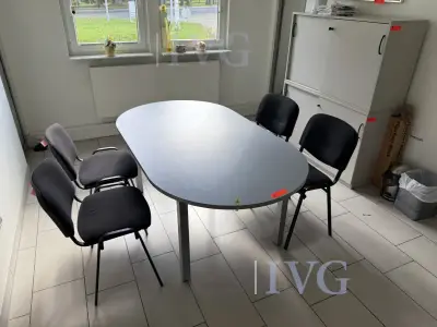 Vergadertafel (grijs) – kavel bij IVG, Wilhelmshaven