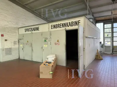 Spuit- en uithardingscabine – kavel bij IVG, Wilhelmshaven