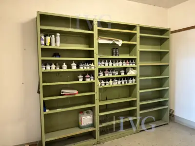 Stahl-Regale (grün) – kavel bij IVG, Wilhelmshaven