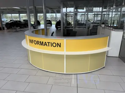 Informatiebalie – kavel bij IVG, Wilhelmshaven