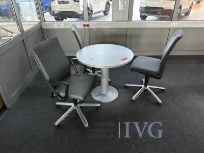 Ronde tafel (grijs) – kavel bij IVG, Wilhelmshaven