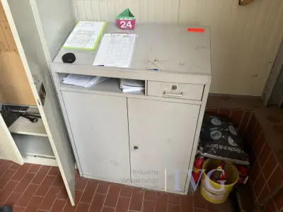 Sta-bureau (grijs) – kavel bij IVG, Wilhelmshaven